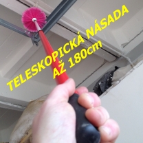 Ometač pavučin + teleskopická násada