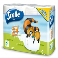 Smile toaletní papír dvouvrstvý bílý celuloza 17,5m