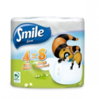 Toal.papír Smile 4=8 2vrst.celuloza 35m (811619) 4 ROLE